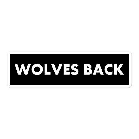 Wolves Back Sticker
