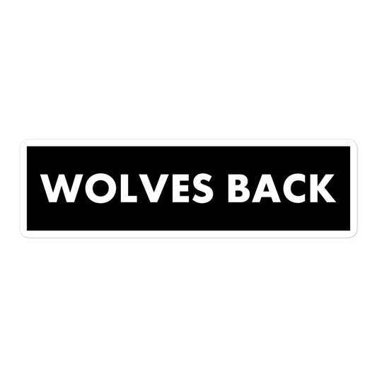 Wolves Back Sticker